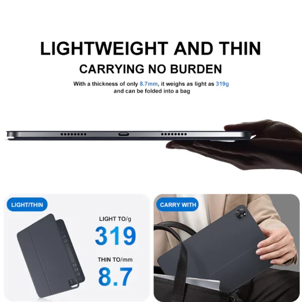 Anvers Magnetic Keyboard Case for iPad Air 4/5/6/7 | Pro 11/12.9 （18-22）| 10th/11th Gen | A16 - Image 6